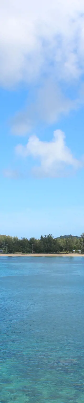Baden im türkisblauen Wasser von Mauritius